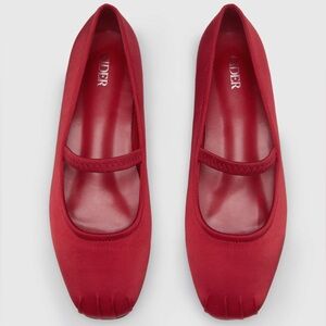 Red Ballet Flats